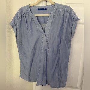 Apt. 9 Women's Blue Pinstripe Blouse